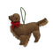 Golden Retriever Dog Hand Knit Christmas Ornament Arcadia Home